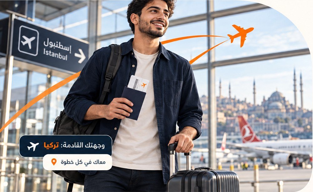 مسافر في مطار إسطنبول